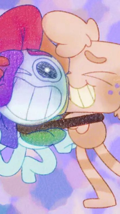 ai character: Dandy x goob  background