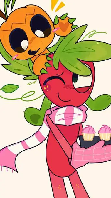 ai character: sprout & gourdy  background