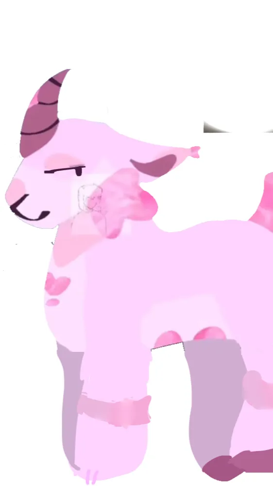 ai character: Pinkwaterly background