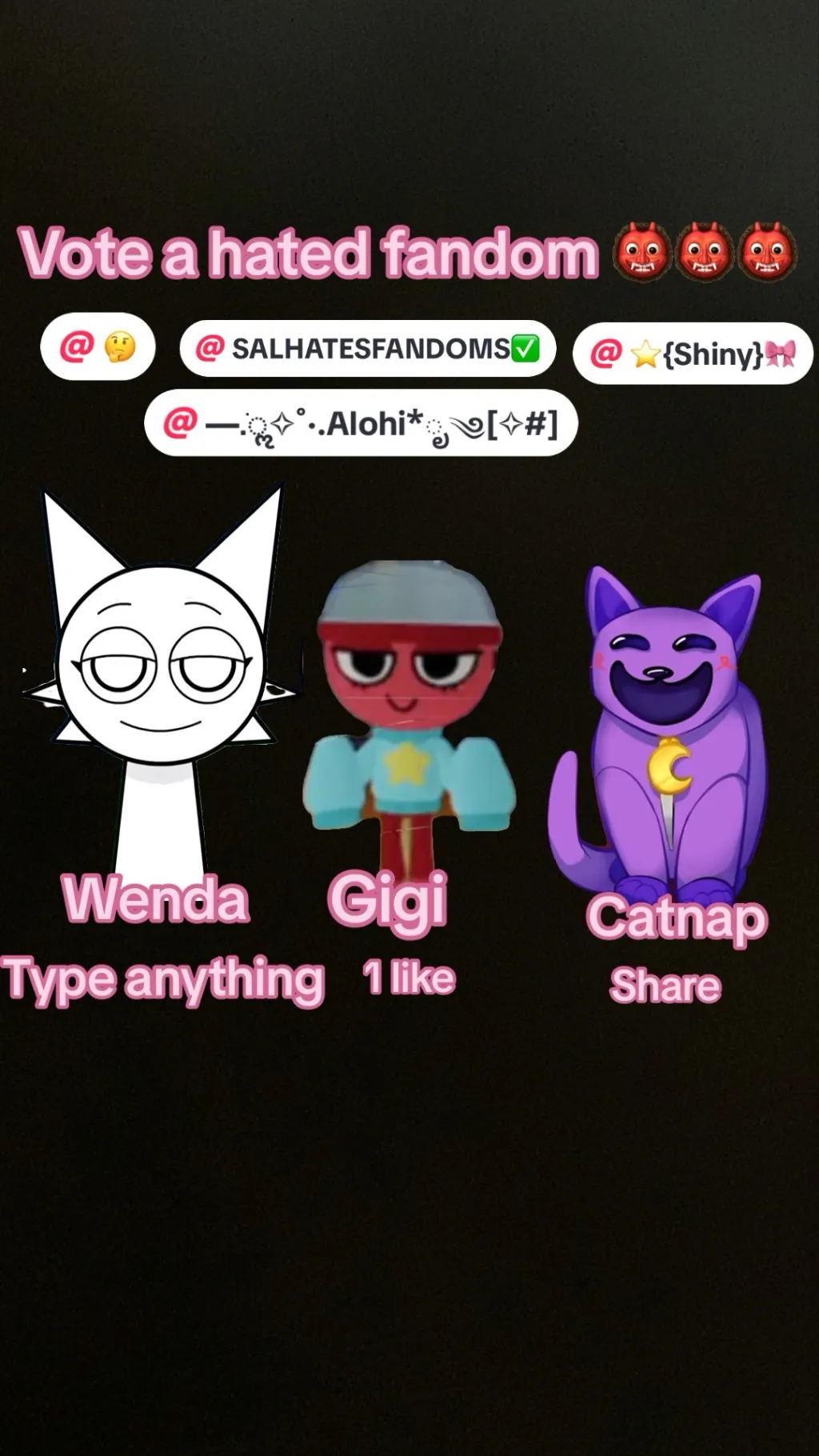 ai character: Vote a fandom background