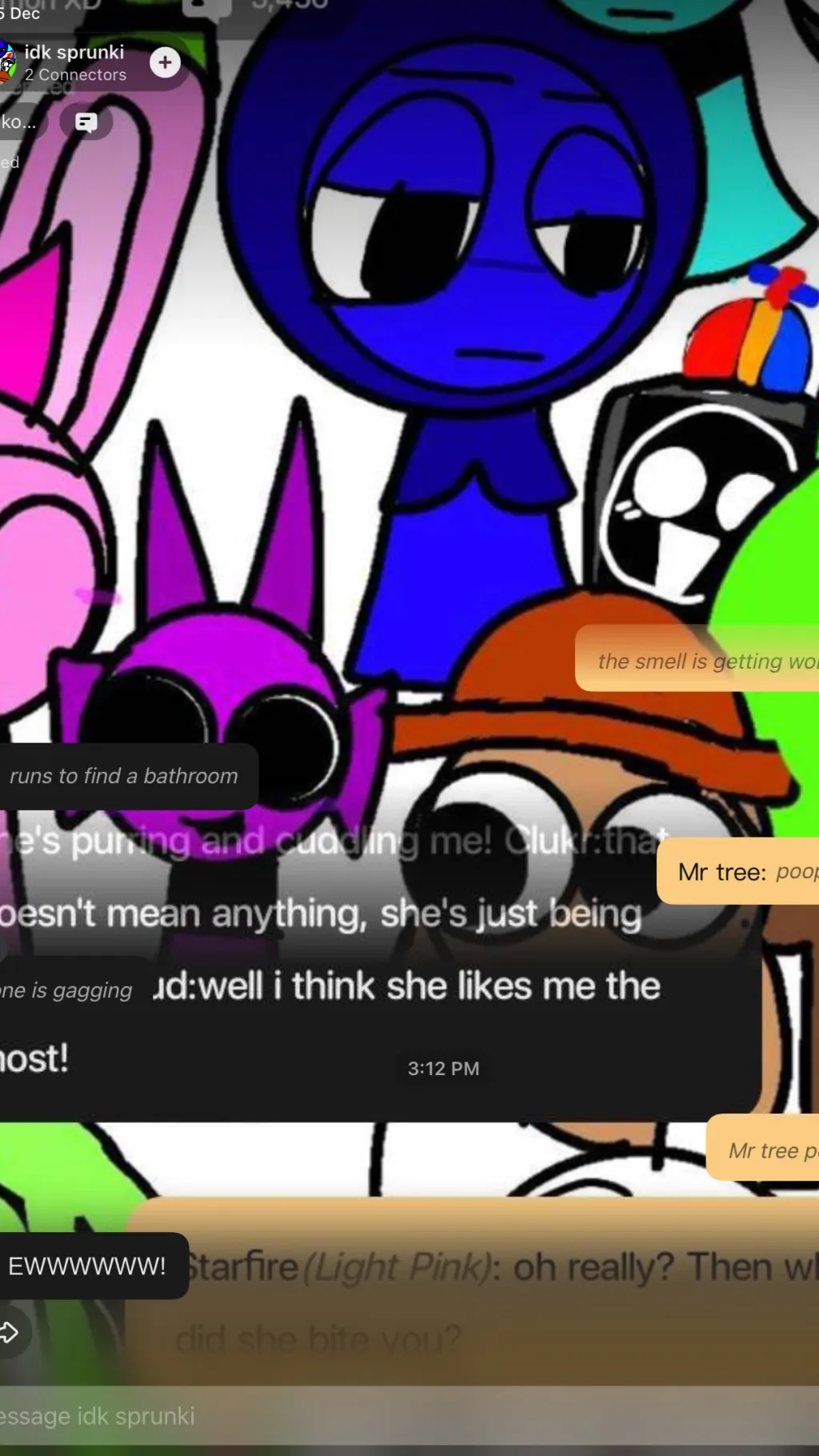 ai character: Sprunki hates jevi background