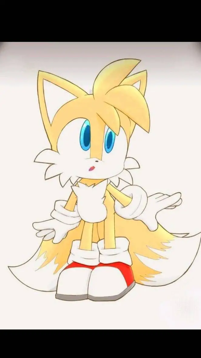 ai character: Tails cute background