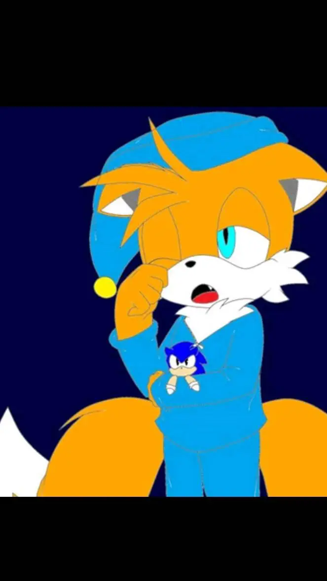 ai character: Tails sleeping background