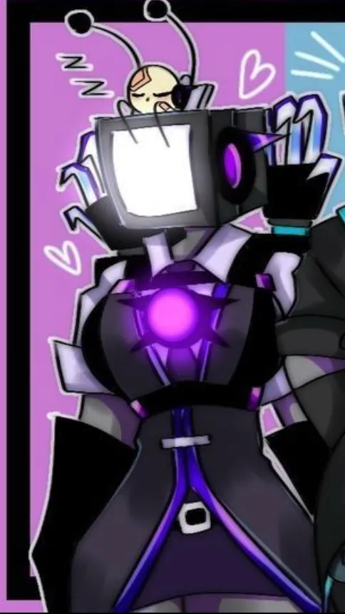 ai character: Titan TV woman 2.0 background