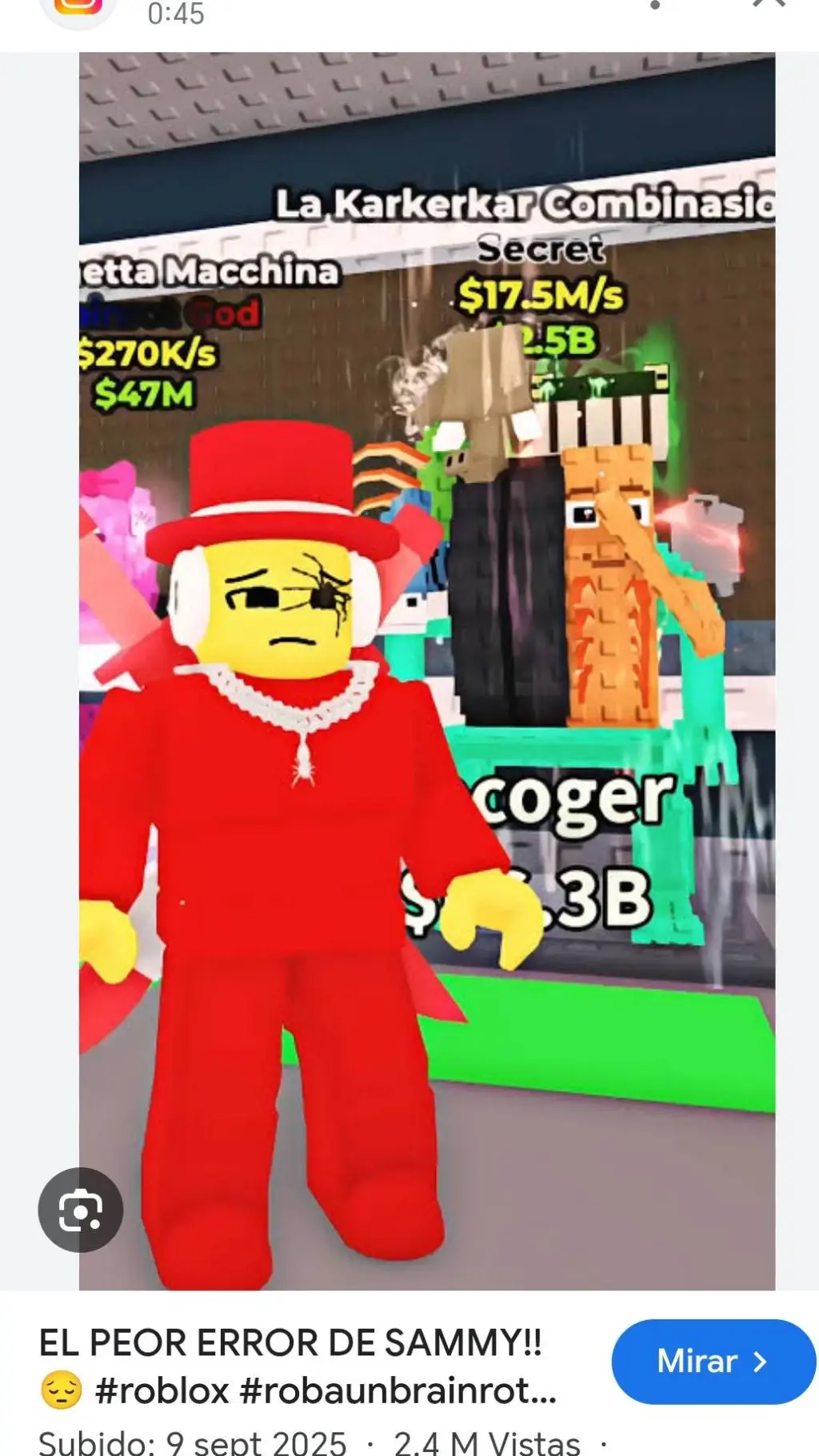 ai character: Sammy  background