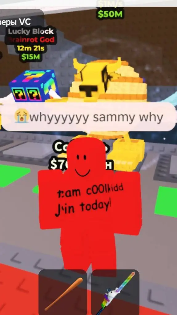 ai character: BRO WHYYYY SAMMY background