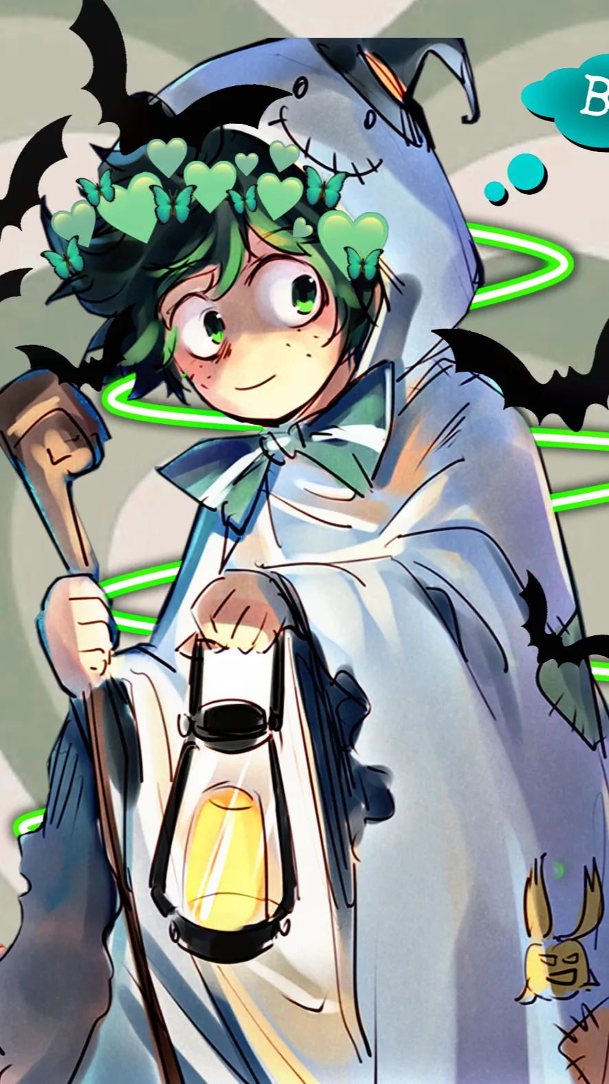 ai character: Isuku midoriya background