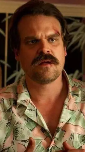 ai character: JIM HOPPER  background