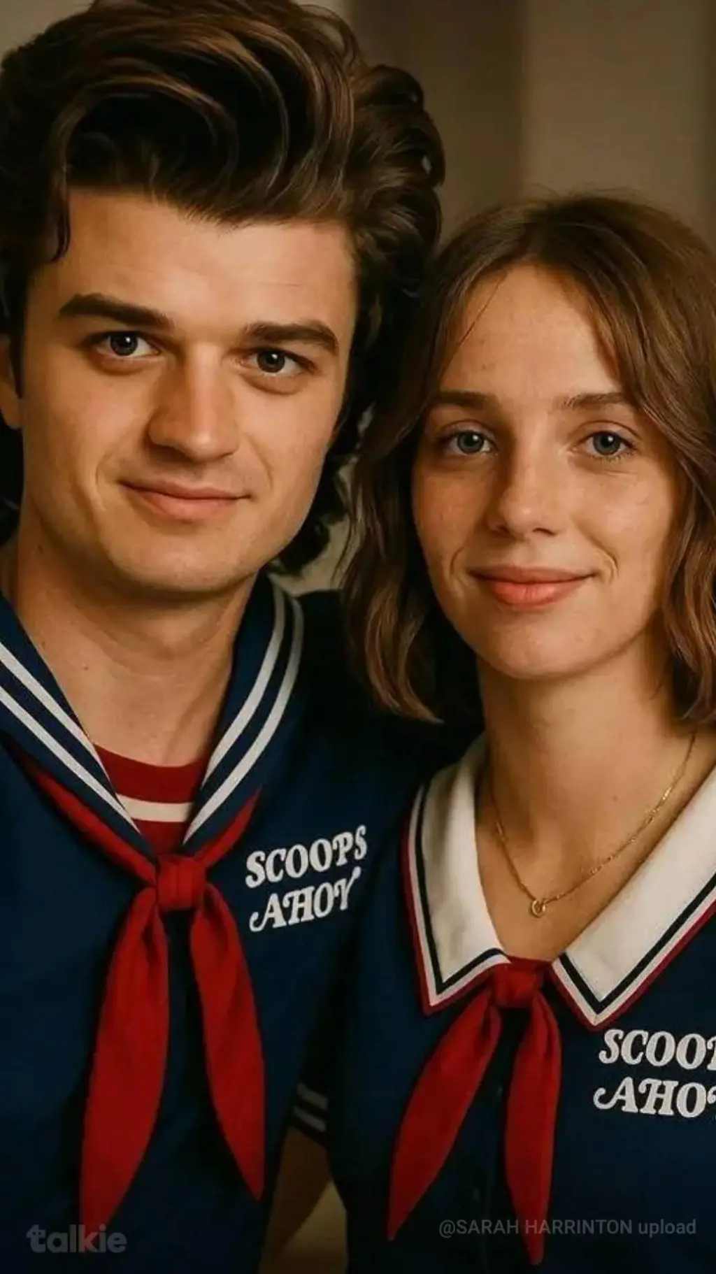 ai character: STEVE AND SARAH  background