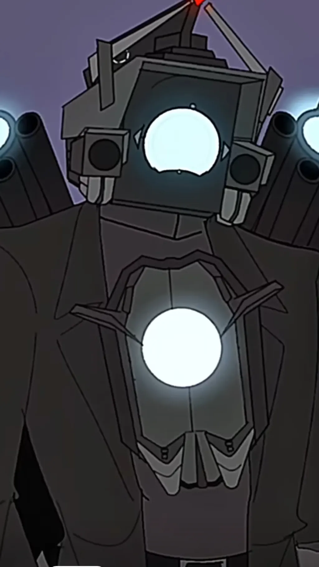 ai character: Titan cameraman background