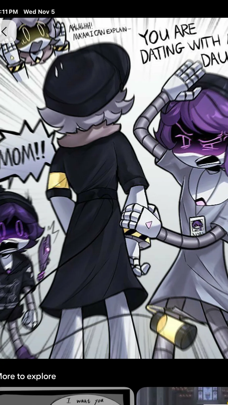 ai character: N X Uzi and nori background