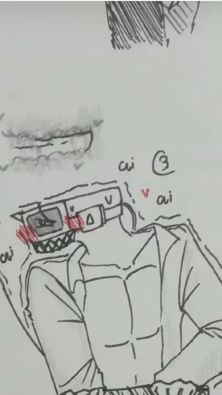 ai character: Zombie cameraman background