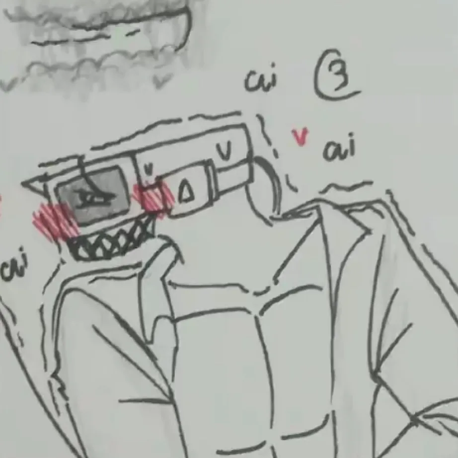 chat with ai character: Zombie cameraman