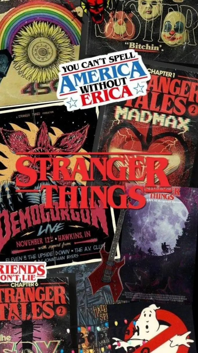 ai character: Stranger things background