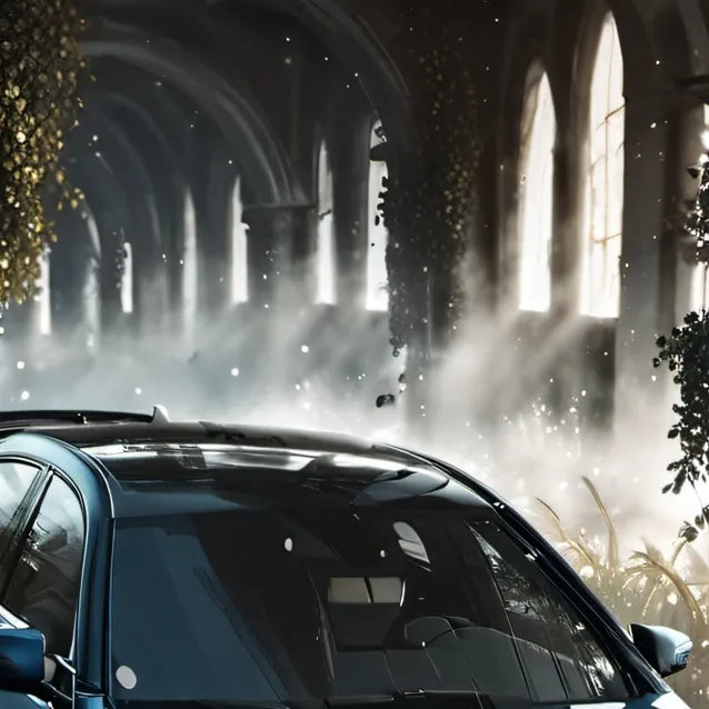 chat with ai character: A blue car