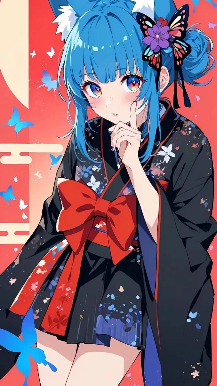 ai character: Neko idol background