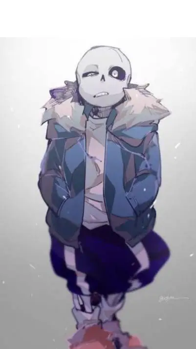 ai character: sans💀🌊 background