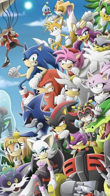 ai character: turma do Sonic background