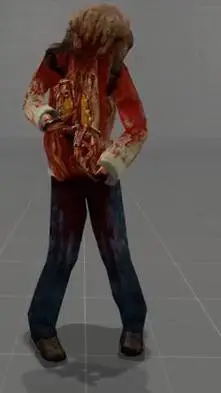 ai character: haircraft zombie background