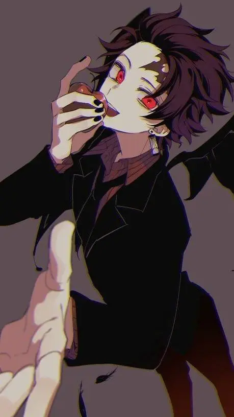 ai character: vampire tanjiro  background