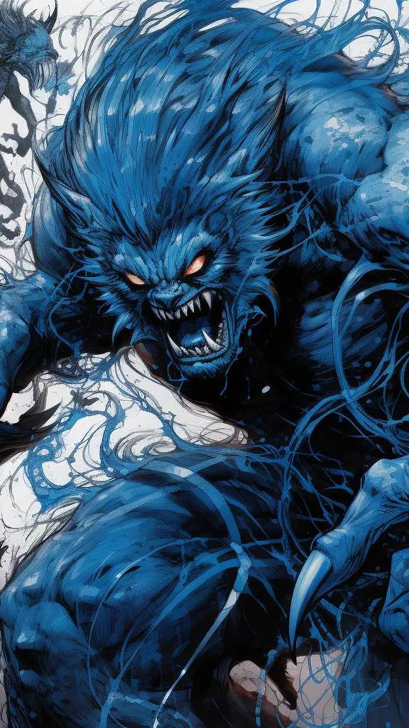 ai character: Зверь X-man background
