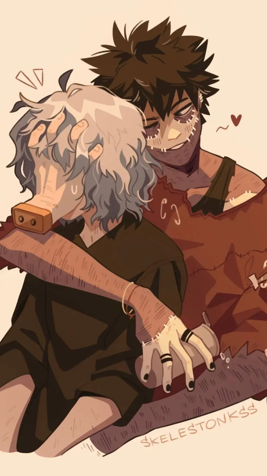 ai character: Shigaraki X Dabi background