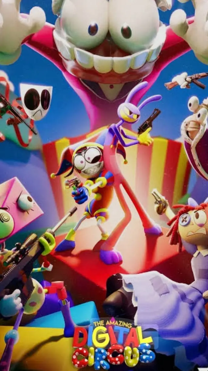 ai character: digital Circus  background