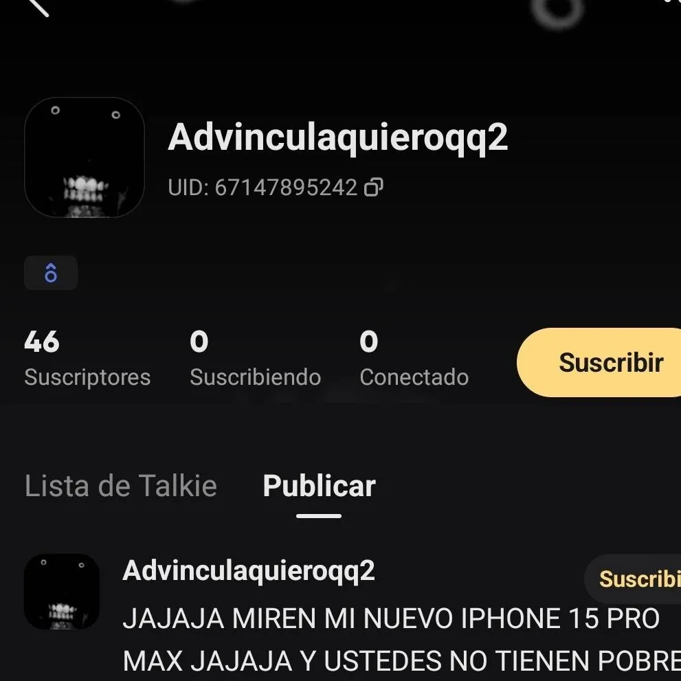 chat with ai character: fracasado 2