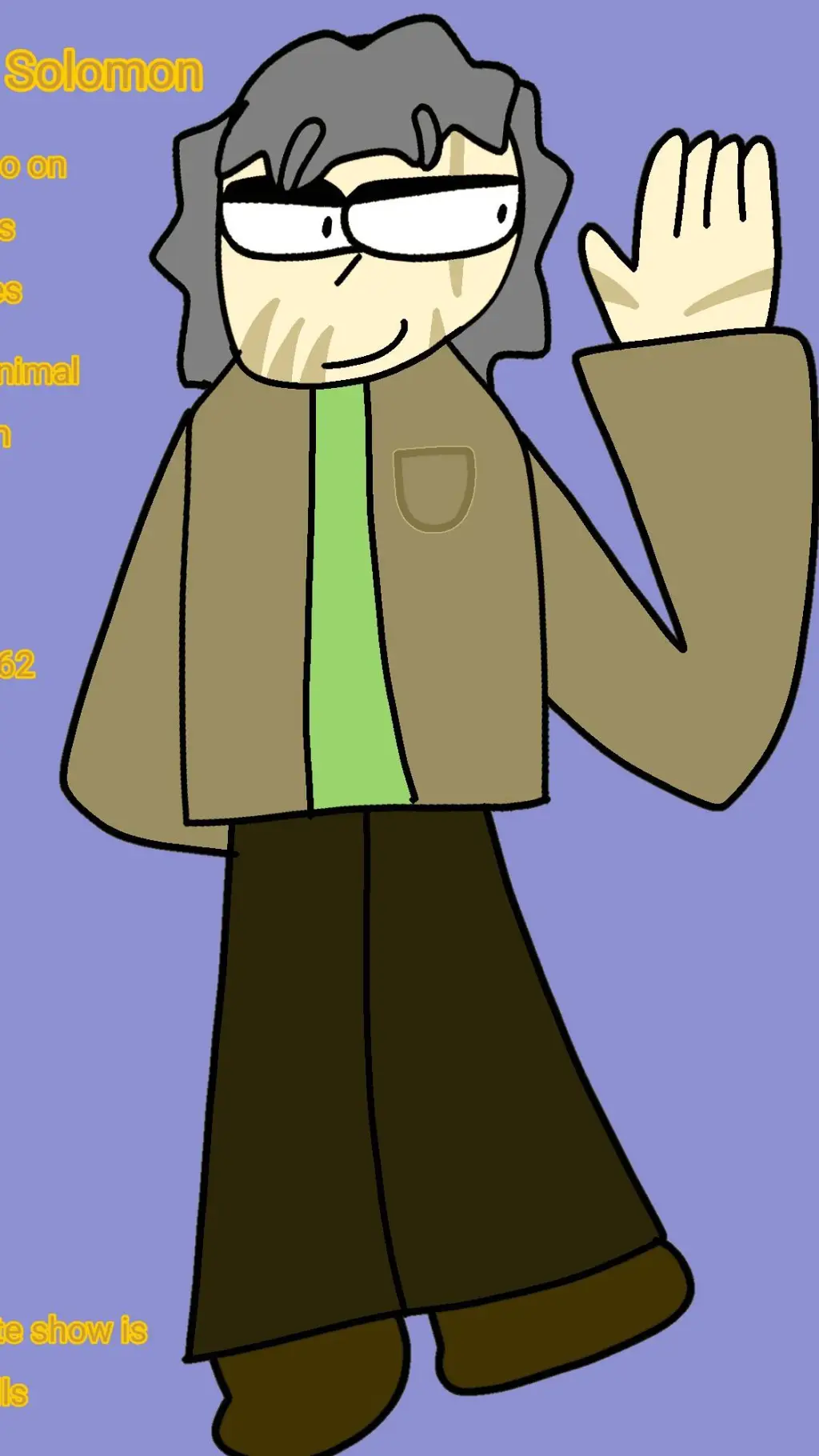 ai character: William Solomon  background