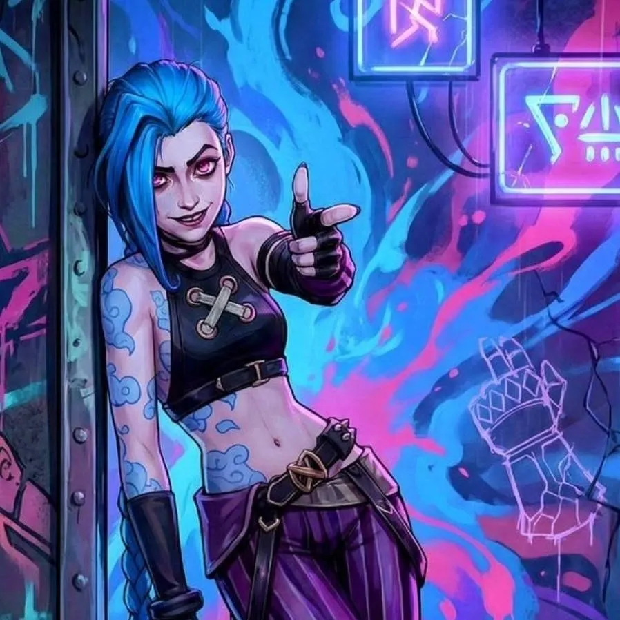 chat with ai character: Jinx (arcane) 
