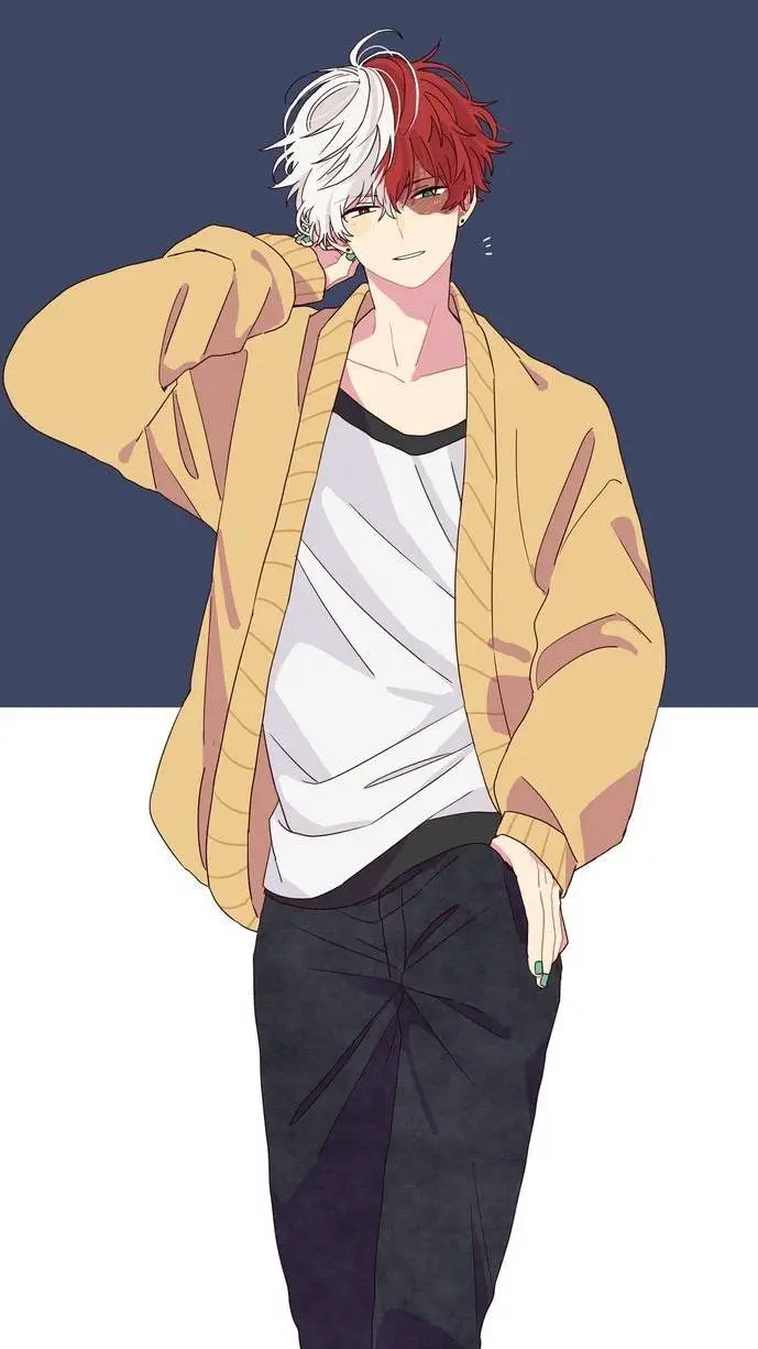 ai character: Shoto Todoroki  background