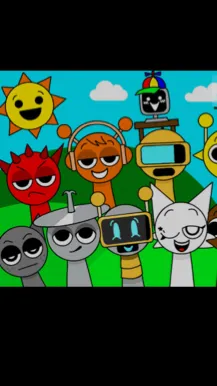 ai character: SprunkiNewMembers! background