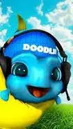 ai character: Doodle background