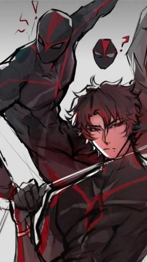ai character: Azel (spiderman)  background