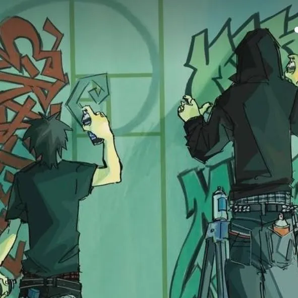 chat with ai character: The graffiti boys