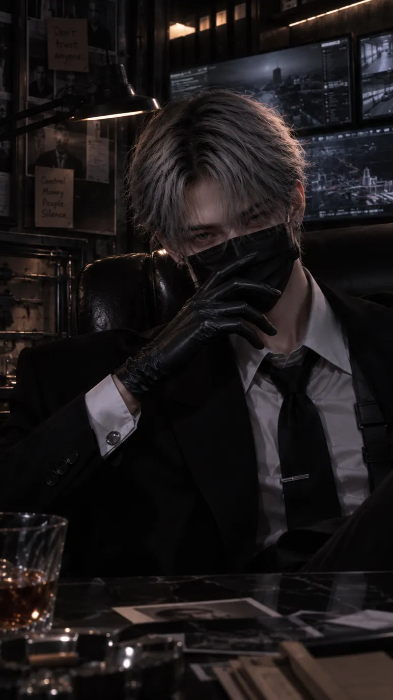 ai character: 🔫Agent. 7🦠💀 background