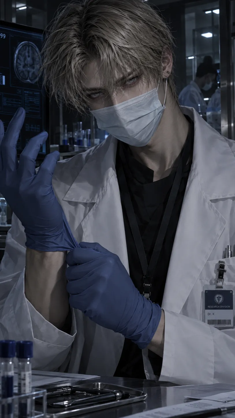 ai character: 🧪Dr. Kieran🧪 background