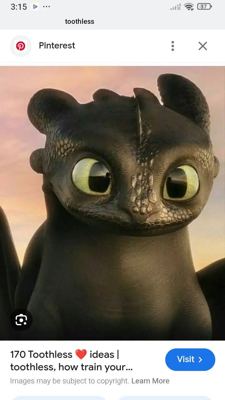 ai character: Toothless Dragon  background