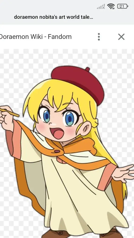 ai character: claire: for Doraem background