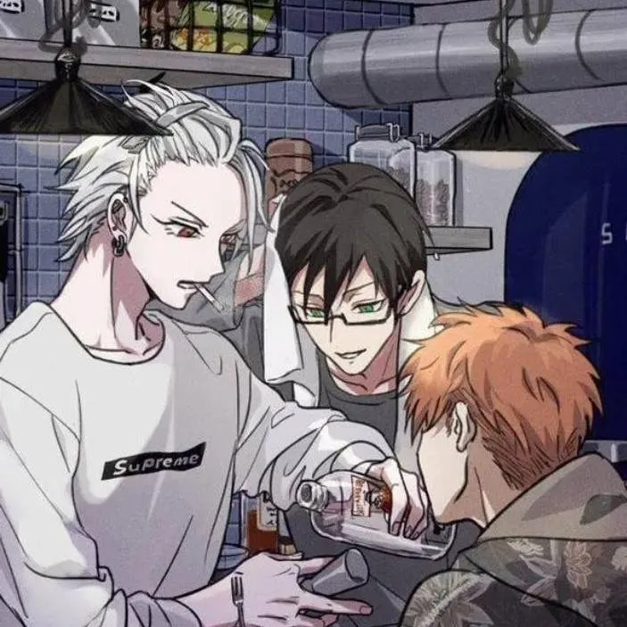 chat with ai character: Gan🤍 Gin🖤 Yuu🧡