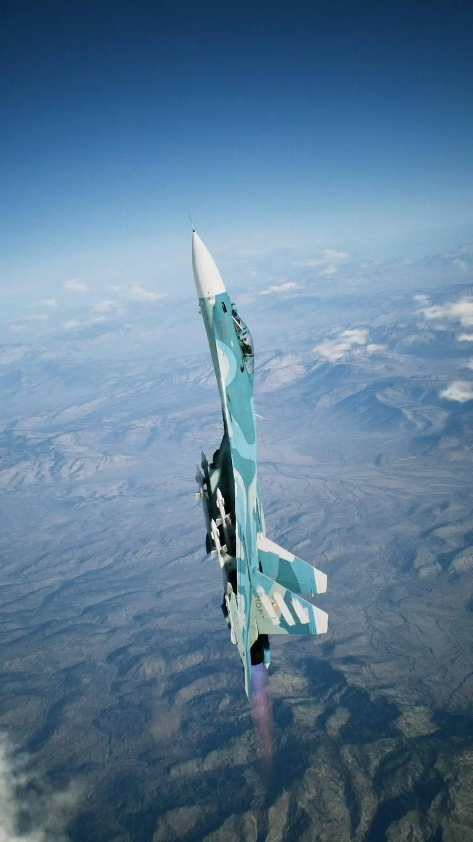 ai character: su-33 flanker d background