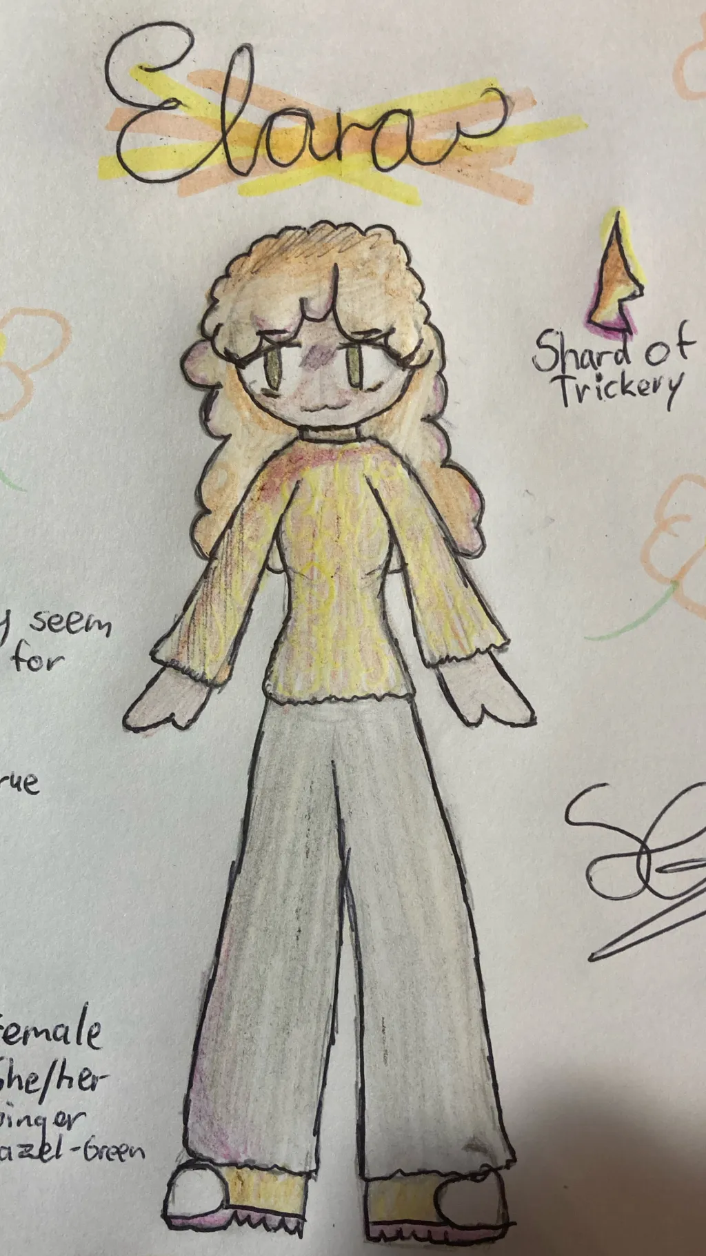 ai character: Elara background