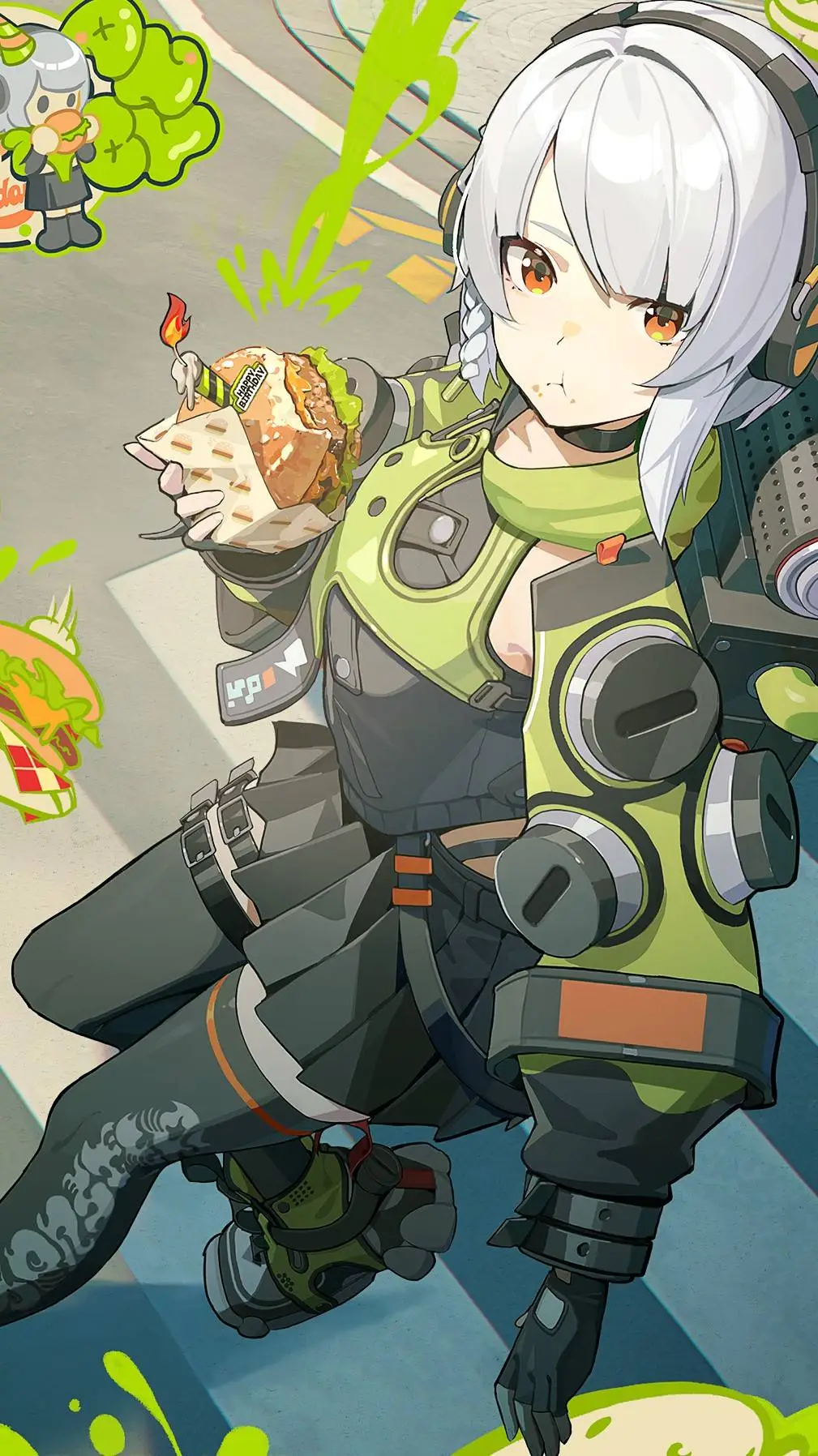 ai character: Anby  background