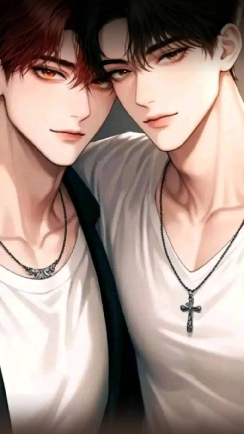 ai character: xavier and Aaron  background