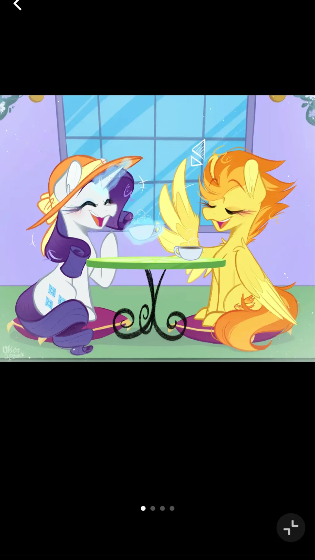 ai character: Rarity (rarifire) background