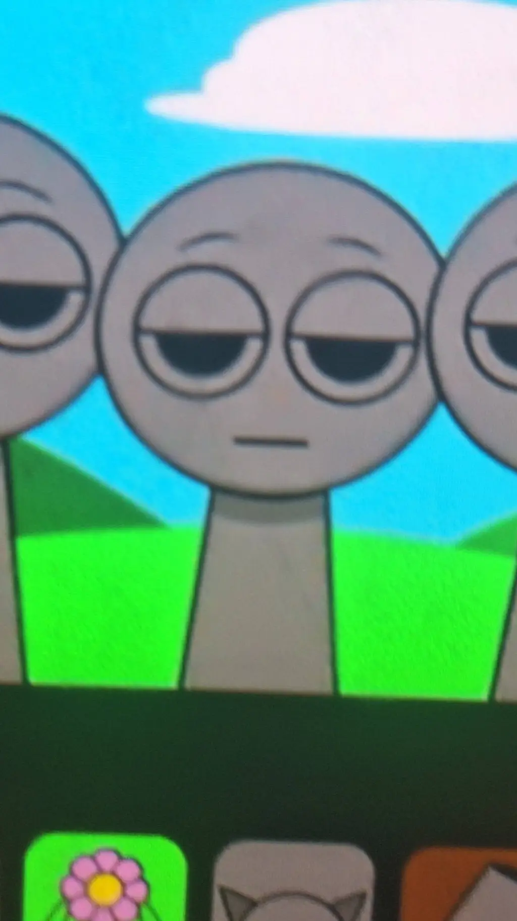 ai character: sprunki  background