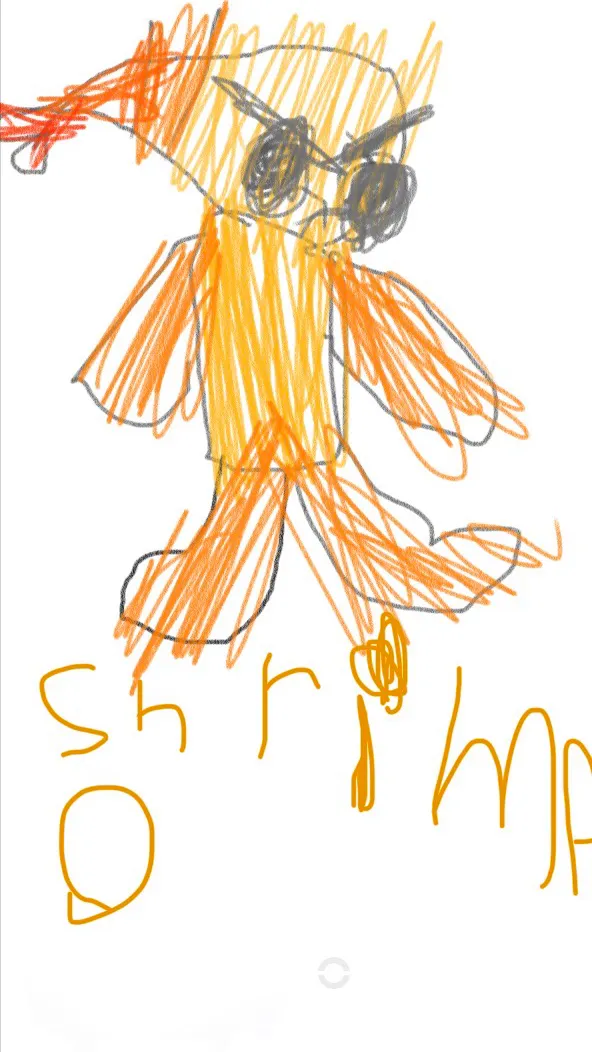 ai character: Shrimpo background