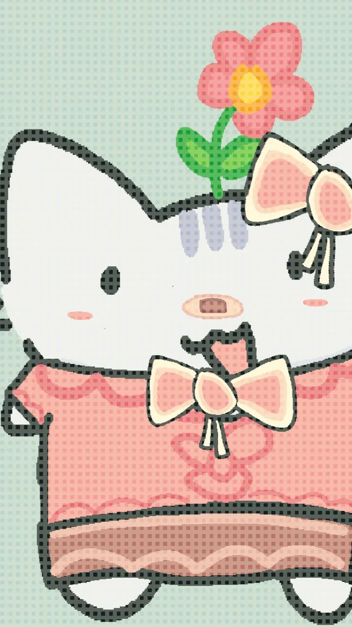 ai character: kat kitty kat :D background