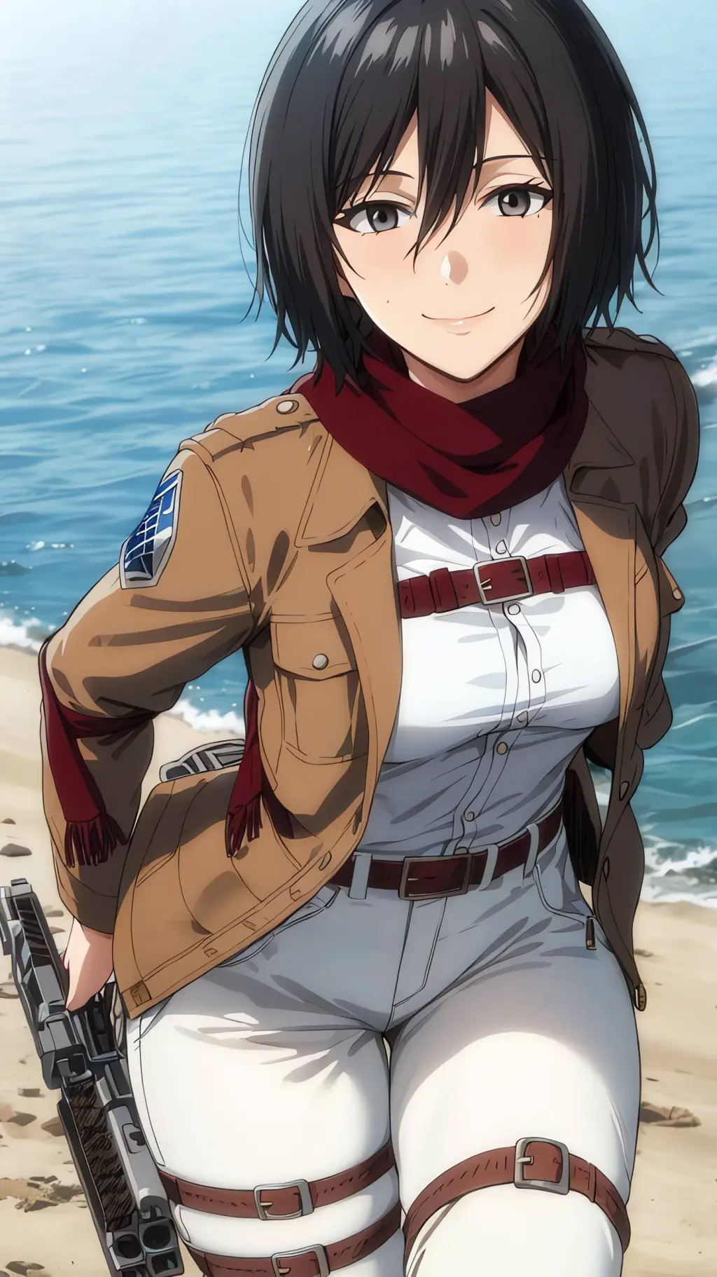 ai character: mikasa background