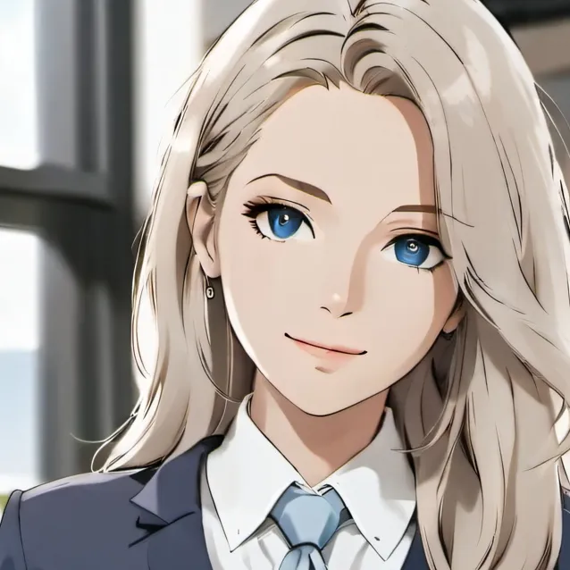 chat with ai character: smart office girl